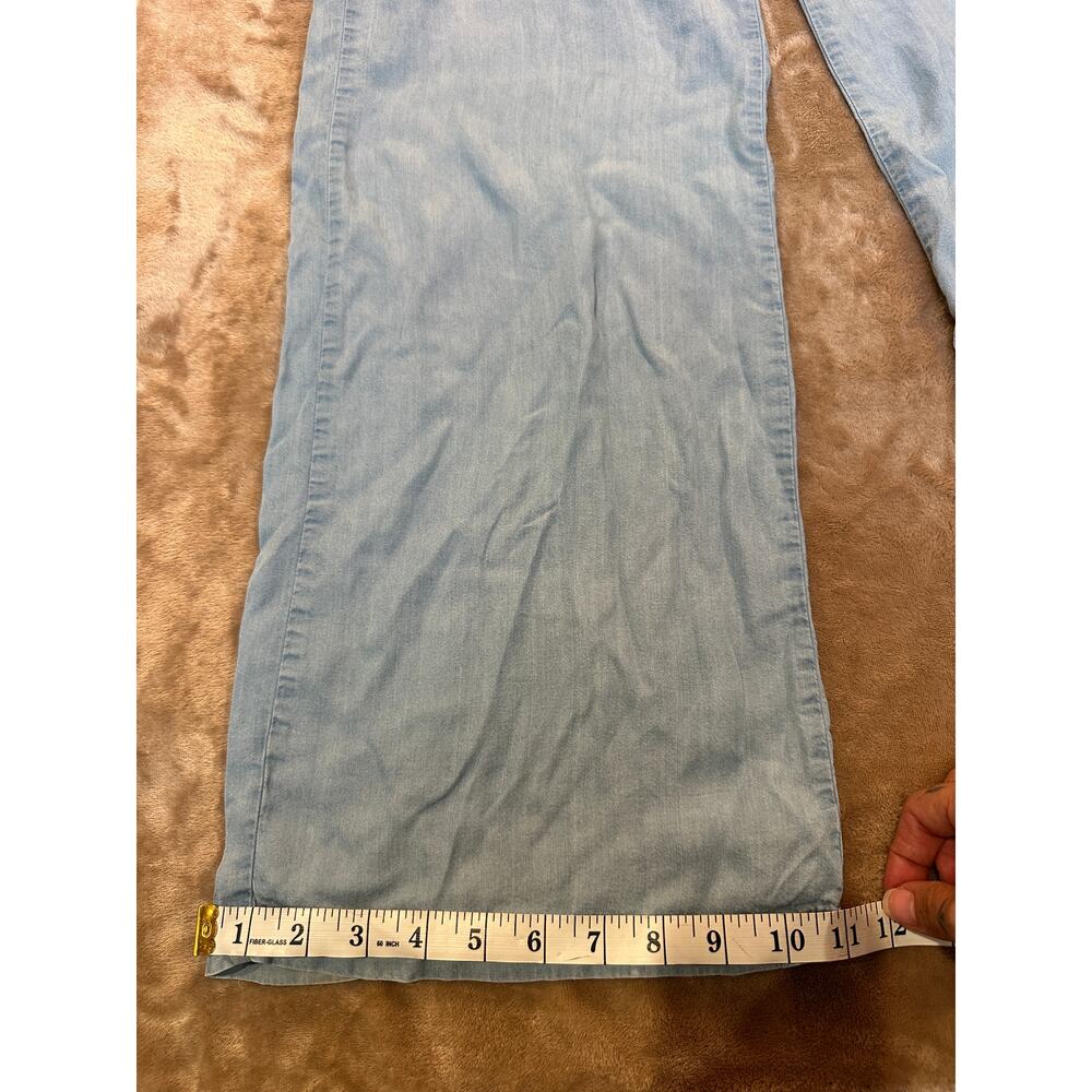 Thread & Supply Chambray Wide Leg Pants Small Paperbag Waist Drawstring Lyocell - Picture 4 of 11